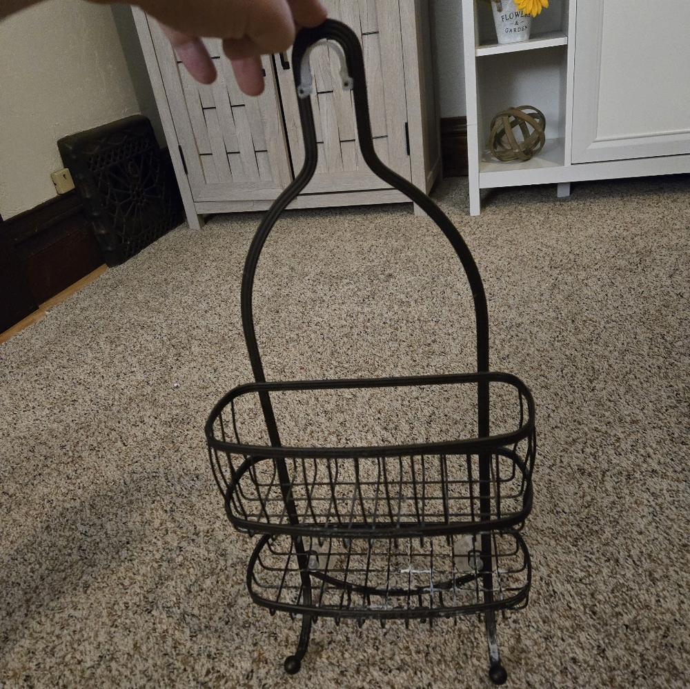 Black Metal Shower Caddy